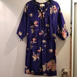 Yumi Kim floral silk dress- size small